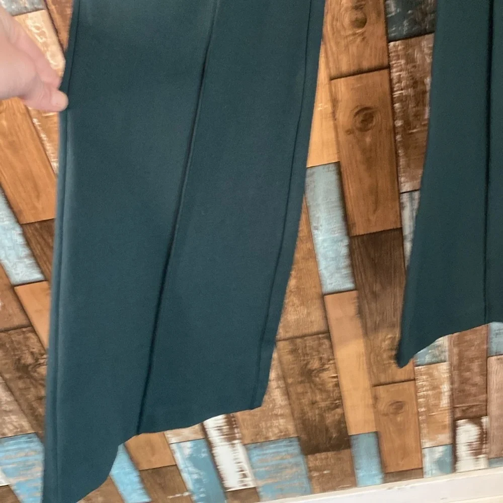 A new day green stretch high waisted flare slacks - Picture 5 of 16